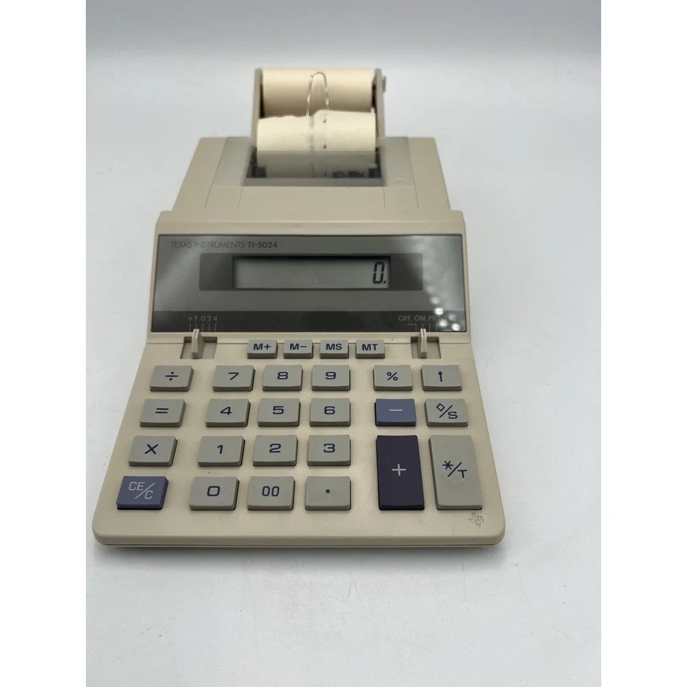 Texas‎ Instruments TI-5024 Printing Calculator in original box with manual 1986